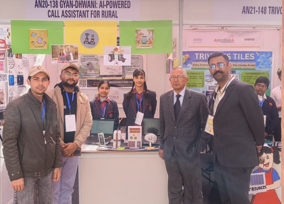 AI on Call project exhibited at the Anveshana event
